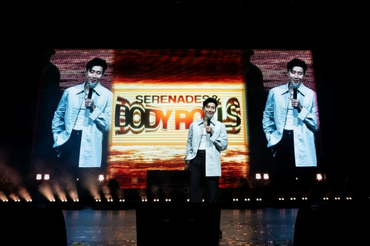 Korean-American rapper Jay Park performing at his world tour in Manila at the New Frontier Theater on June 28 (Live Nation Philippines) 
