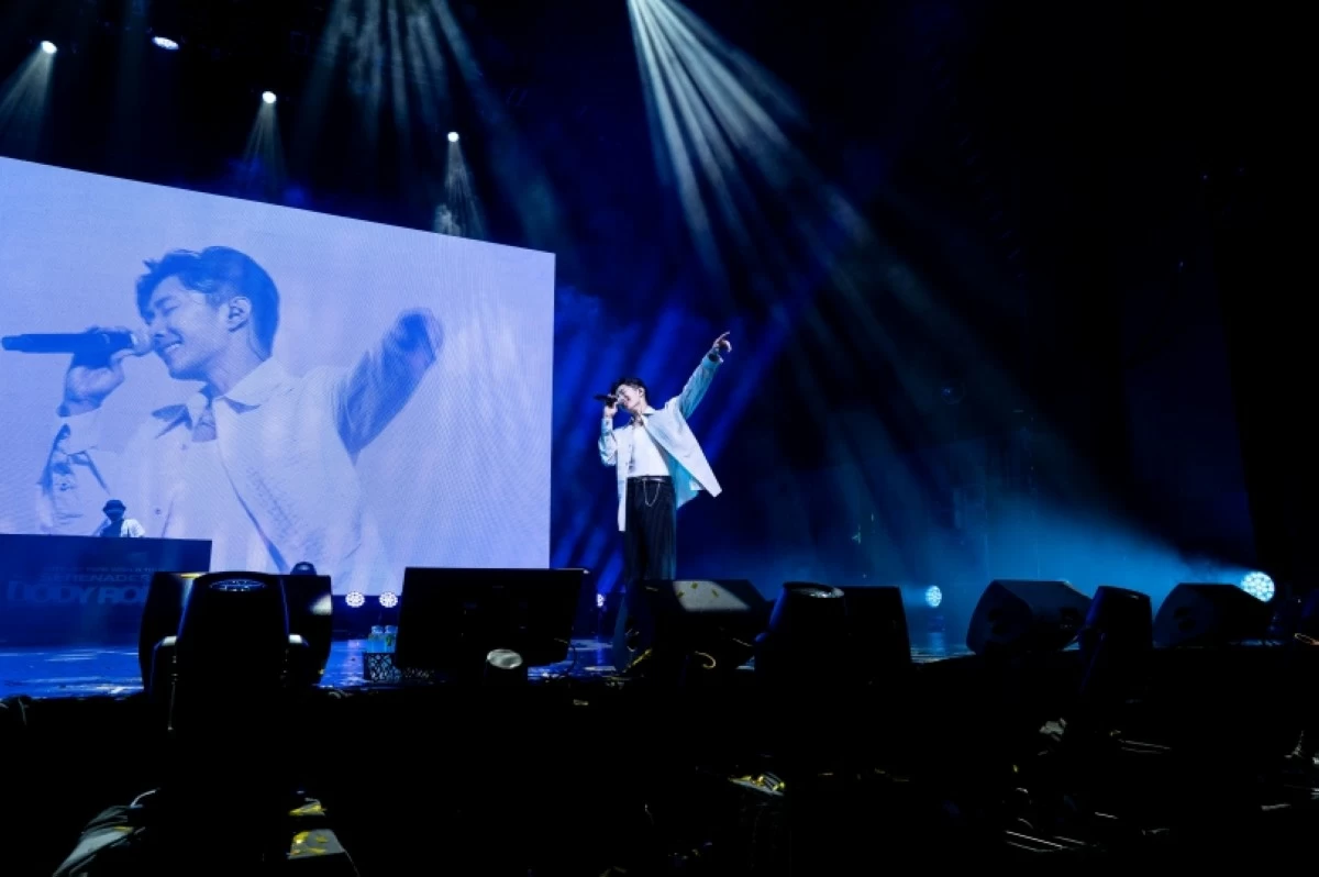 Korean-American rapper Jay Park performing at his world tour in Manila at the New Frontier Theater on June 28 (Live Nation Philippines) 

