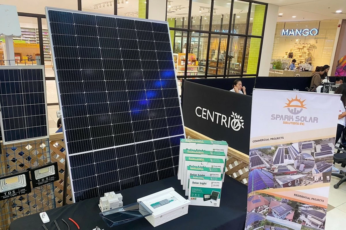 During the solar energy expo at a mall in Cagayan de Oro