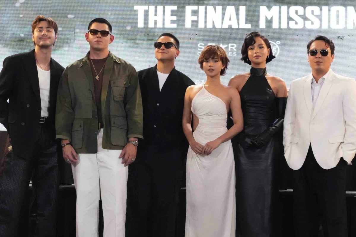The cast of 'Incognito.' From left: Anthony Jennings, Richard Gutierrez, Daniel Padilla, Maris Racal, Kaila Estrada, and Baron Geisler.