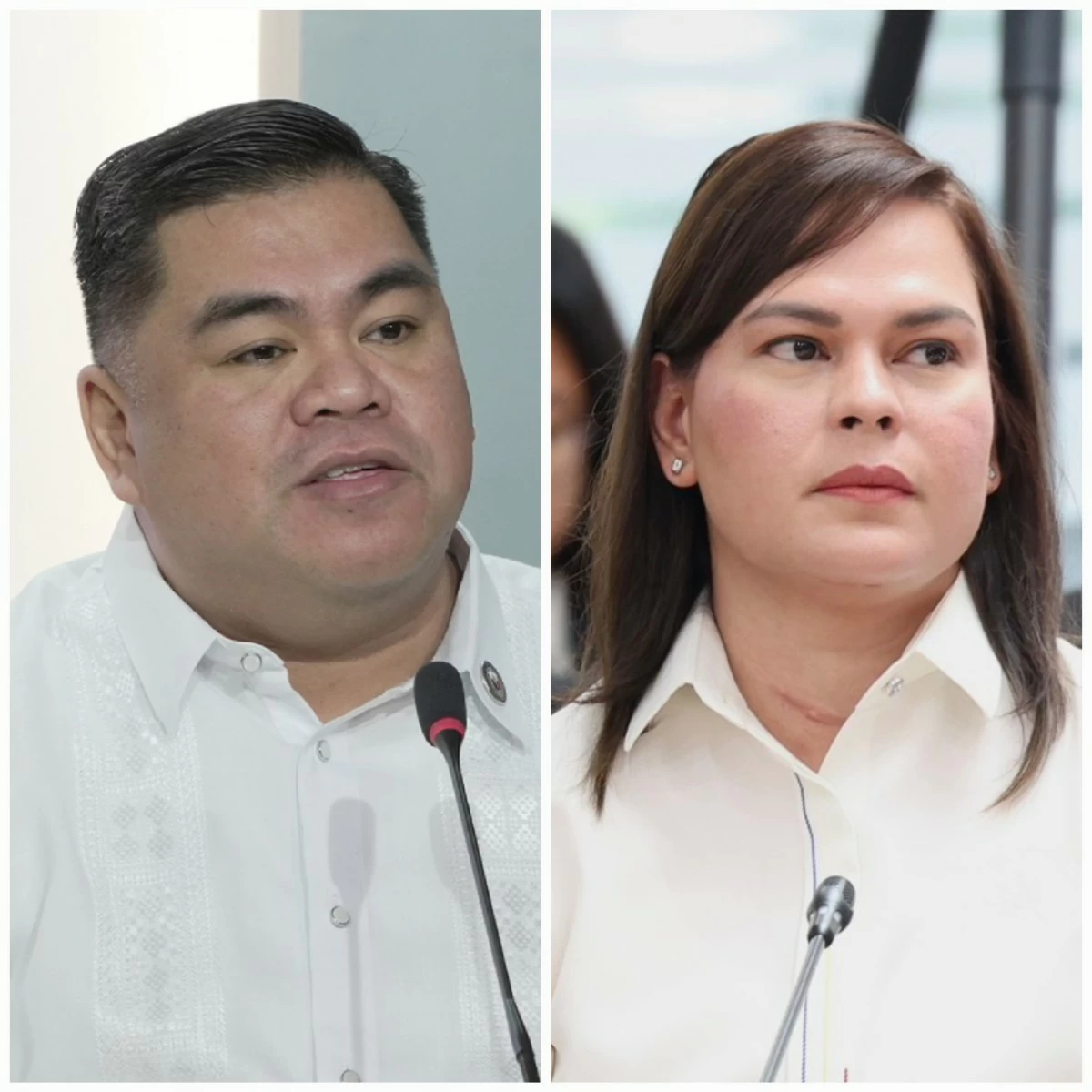 Tingog Party-list Rep .Jude Acidre (left), Vice President Sara Duterte (PPAB)