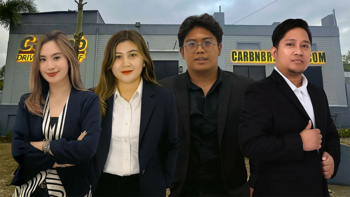 From left: Carbnb Business Development Director, Bianca Angeles; Carbnb Director for Mindanao Operations, Chiara Laguidong; Carbnb General Manager for Luzon Operations, Ace Arvin Guevarra; and Carbnb Director for Visayas Operations, Rodel Alambatin.