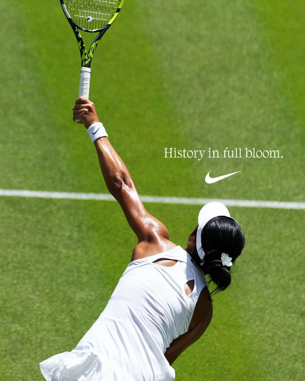 Global sports brand Nike pays tribute to Alex Eala's campaign at the Wimbledon Championships. (Nike Facebook page)