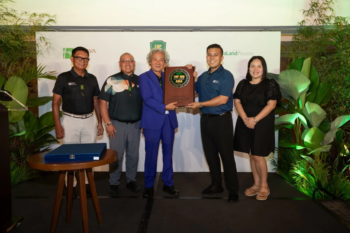 Jose Dagdagan, Ayala Land Premier Clubs general manager; Raymund Bunquin, Anvaya Cove Golf and Sports Club general manager; Joshua de Jesus and Tin Apale‑Zaide of Ayala Land Premium Land and House Project Development