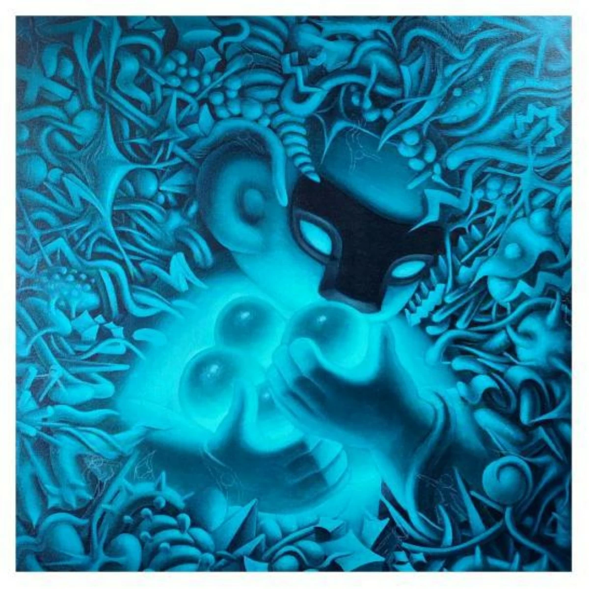 'THE WARMTH OF LIGHT,' acrylic on canvas, 24x24 inches, CHRIIXX, 2025