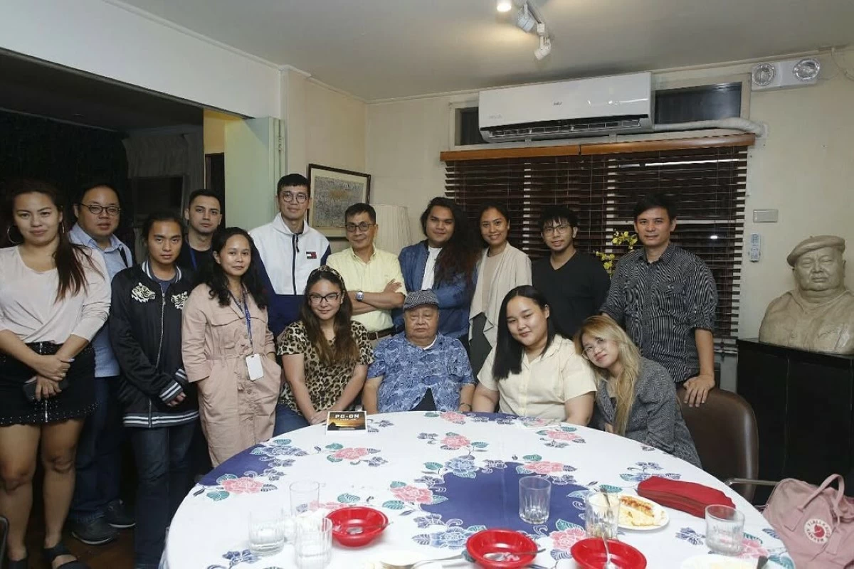 The Manila Bulletin Lifestyle team and the late F. Sionil Jose at Solidaridad in 2019
