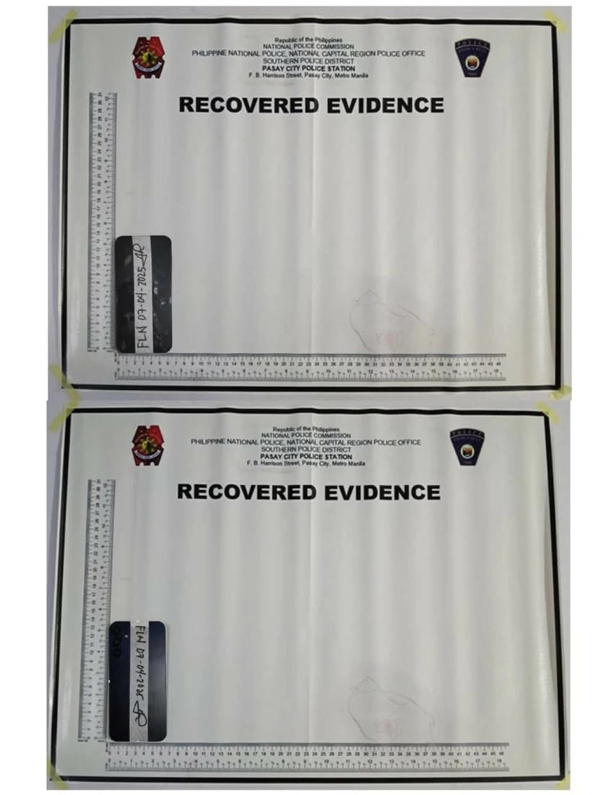 The recovered cellular phone (Photo from Pasay City Police)