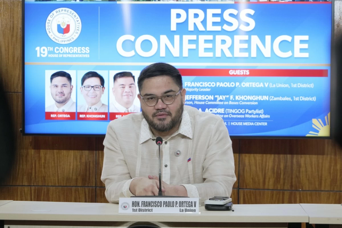 La Union 1st district Rep. Paolo Ortega V (PPAB)