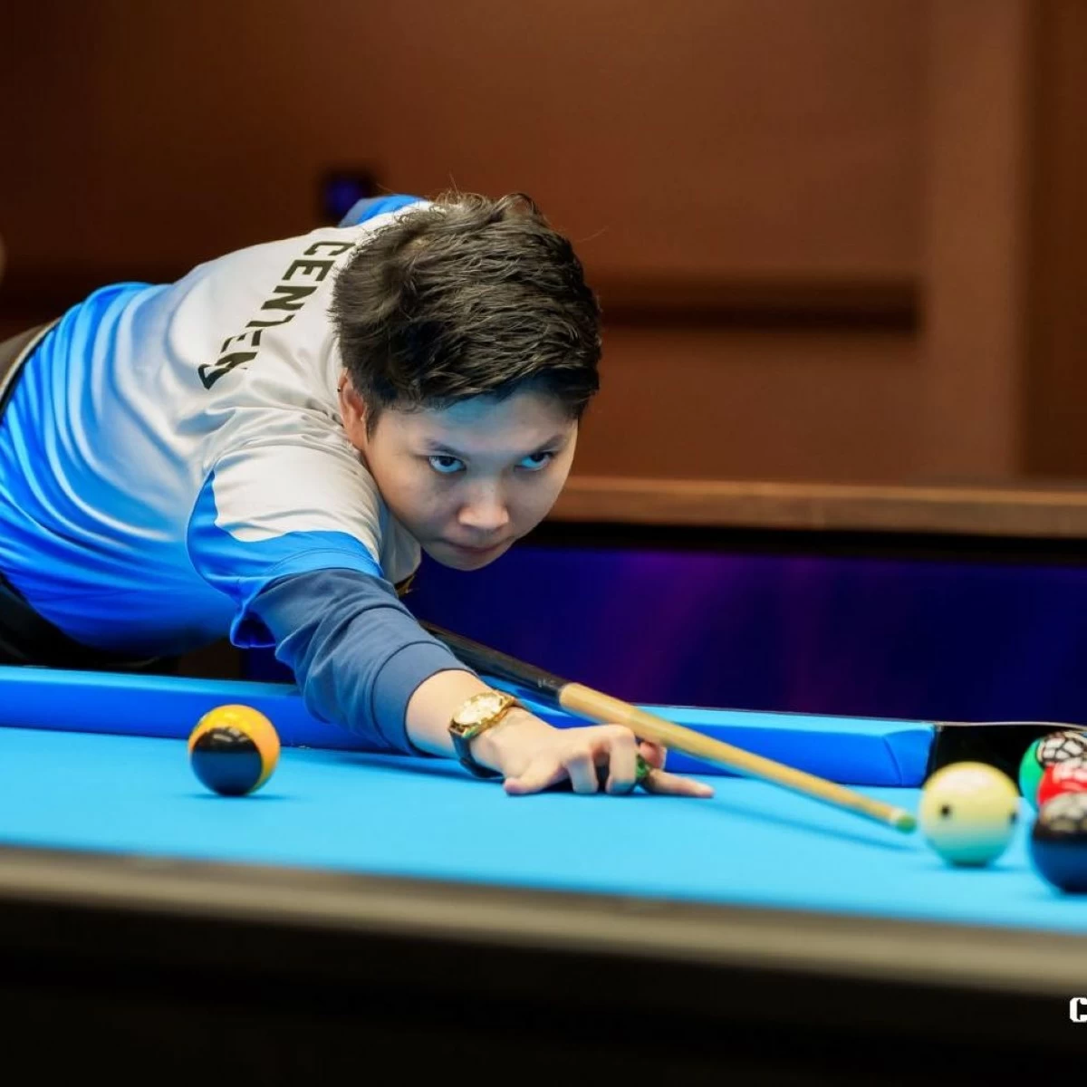 Chezka Centeno inches closer to the World Women's 2025 Oneida WPA Women’s 8-Ball World Championship. (World Pool-Billiard Association)