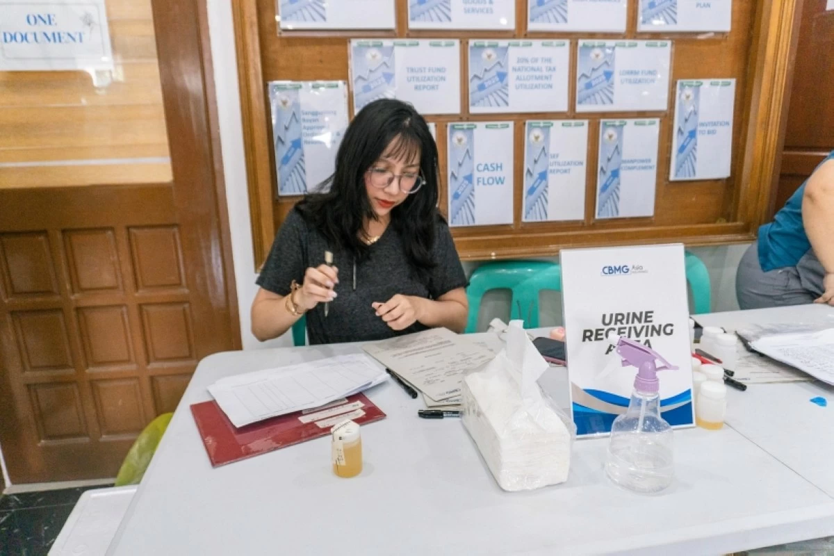 Drug testing for Pateros municipal government employees on July 7 (Photo from the Pateros municipal government)
