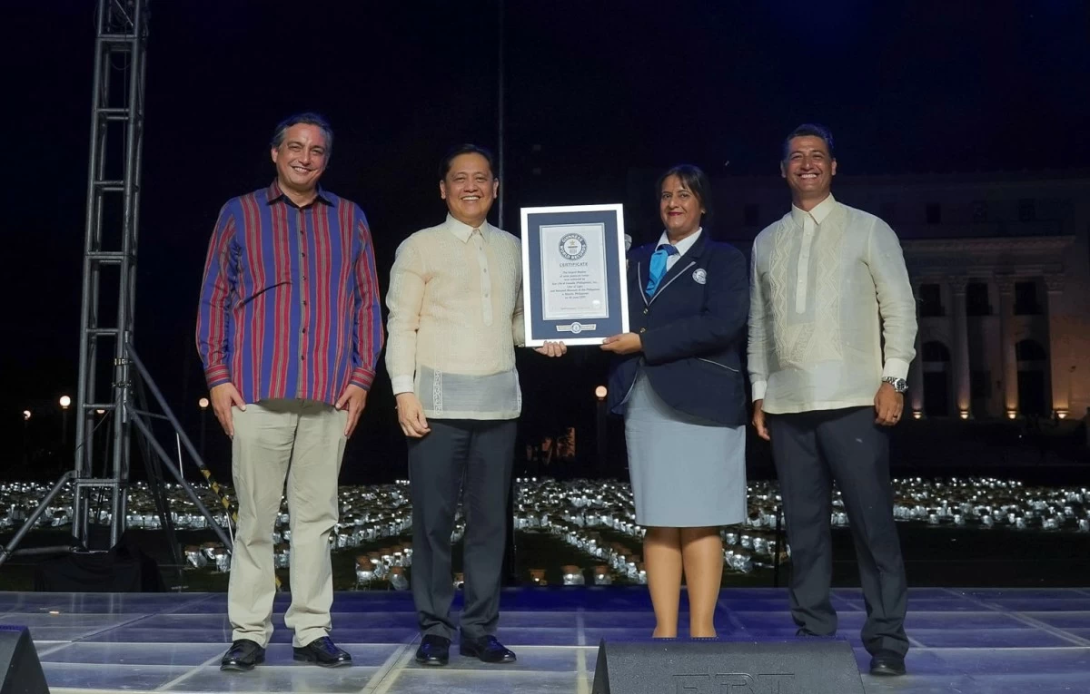 Sun Life Philippines, Liter of Light, and National Museum of the Philippines achieve a Guinness World Records title for largest display of solar powered lamps.