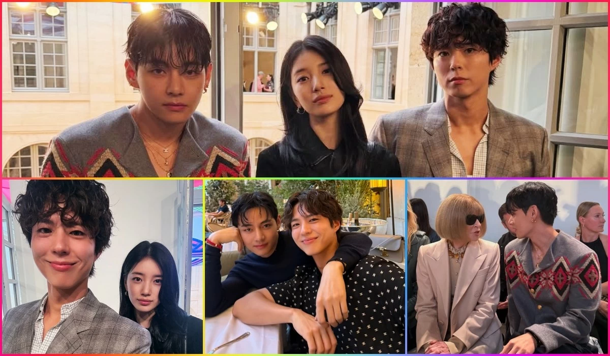 BTS'V, Suzy and Park Bogum in Paris (Instagram) 