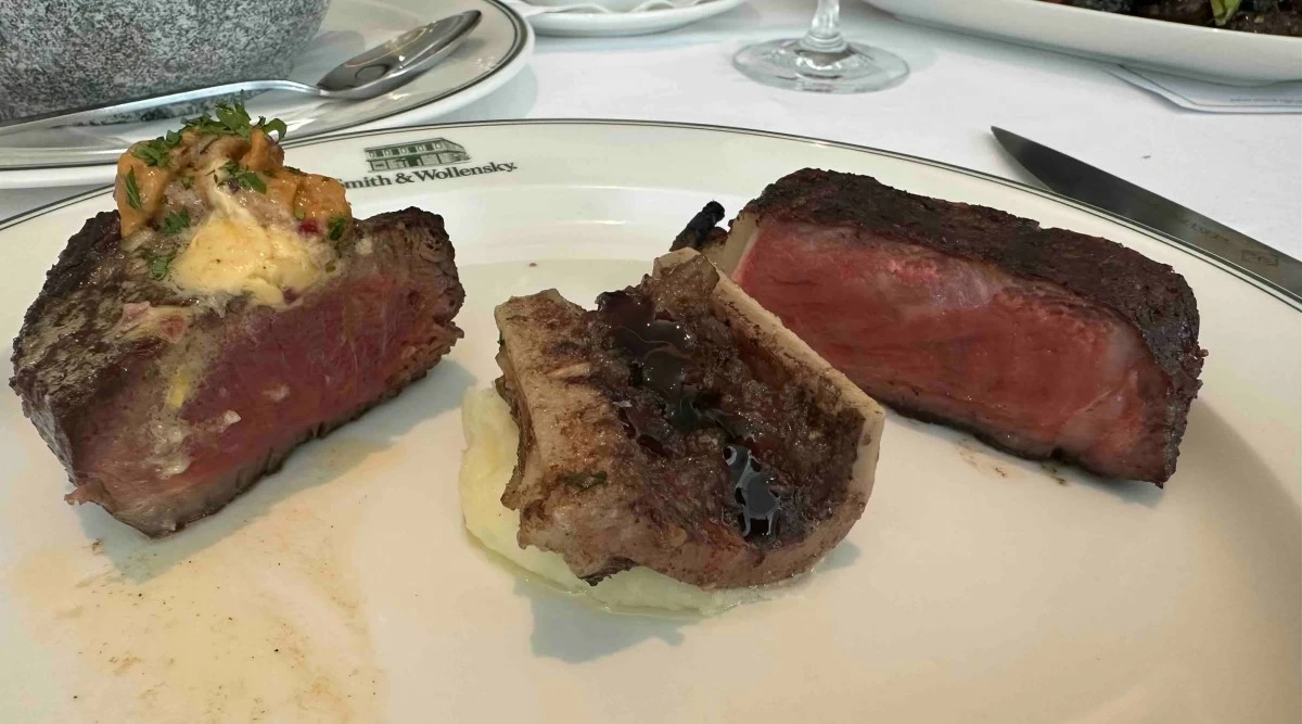 Uni Fillet, Bone Marrow and Prime New York Steak