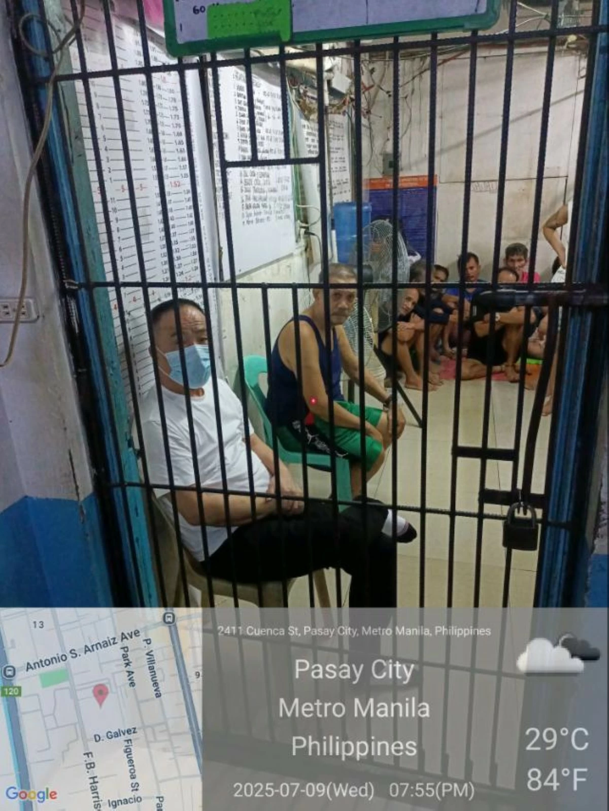 Tony Yang, brother of ex President Rodrigo Duterte economic adviser, Michael Yang (Photo from Pasay City Police) 