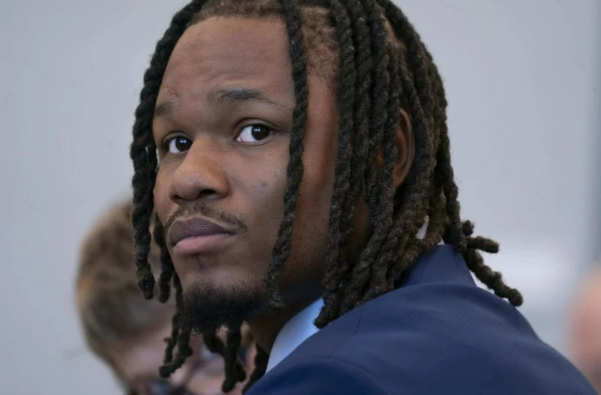 Former Portland Trail Blazer Ben McLremore, who was convicted July 3, 2025, of raping a woman, is pictured in a courtroom in Oregon City, Oregon, on June 17. (Beth Nakamura, Oregonian via AP)


