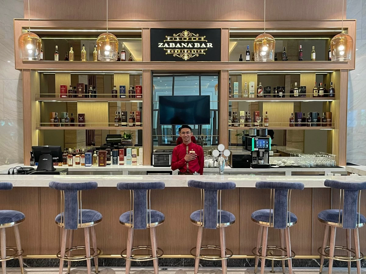 GET YOUR DRINK UP Grand Westside Hotel's Zabana Bar is the go-to for refreshments