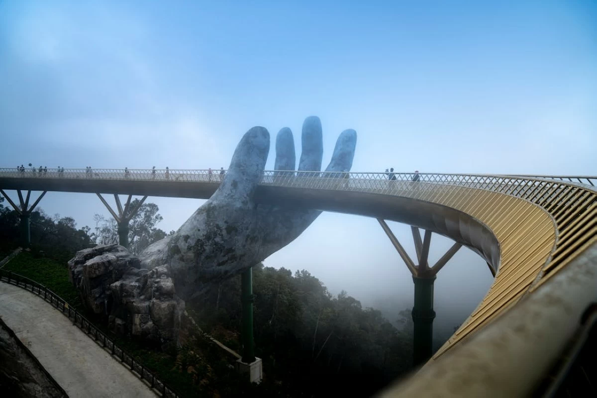 AN ETHEREAL SPOT Golden Bridge at  Da Nang, Vietnam