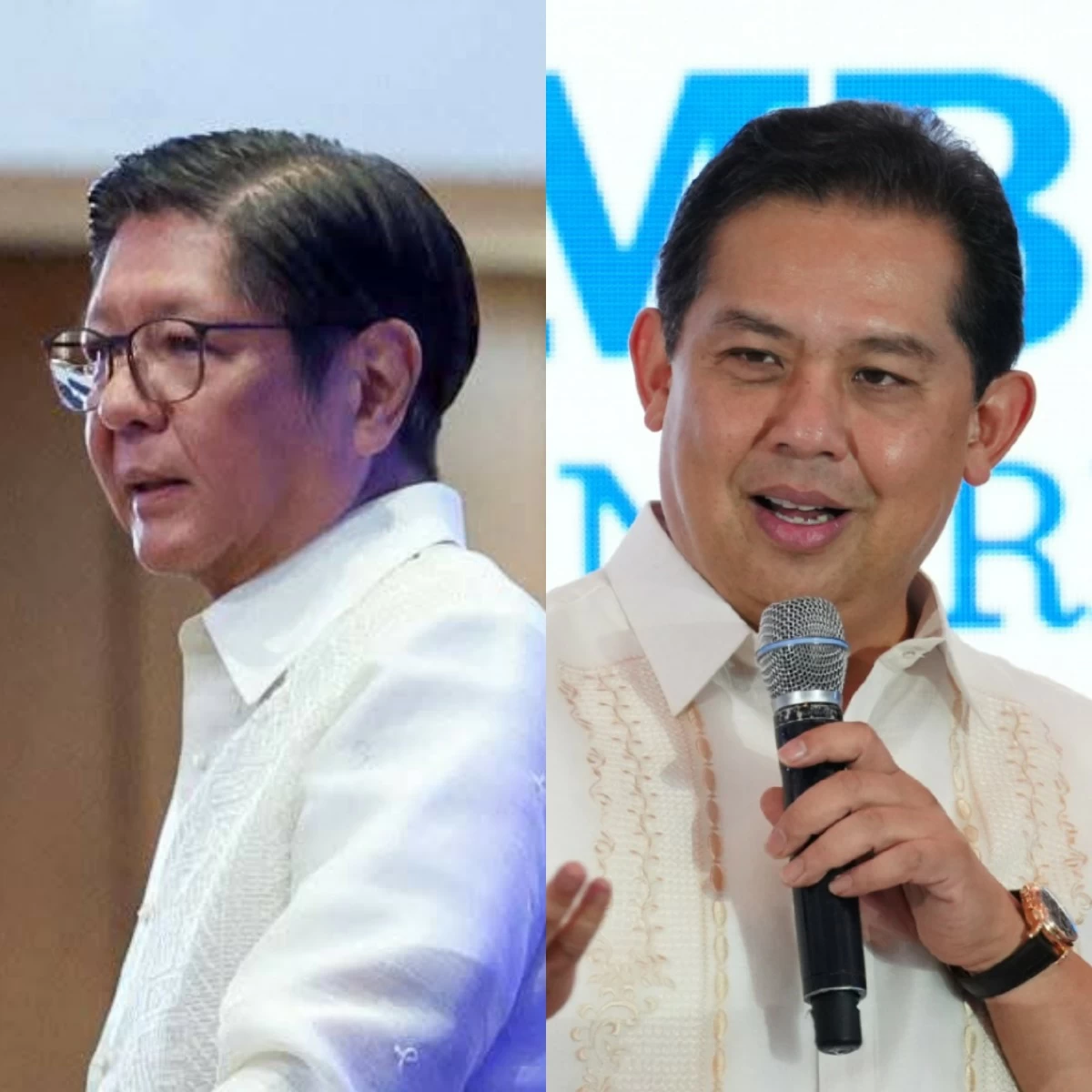 President Ferdinand "Bongbong" Marcos Jr. (left), Leyte 1st district Rep. Martin Romualdez (Facebook, PPAB)