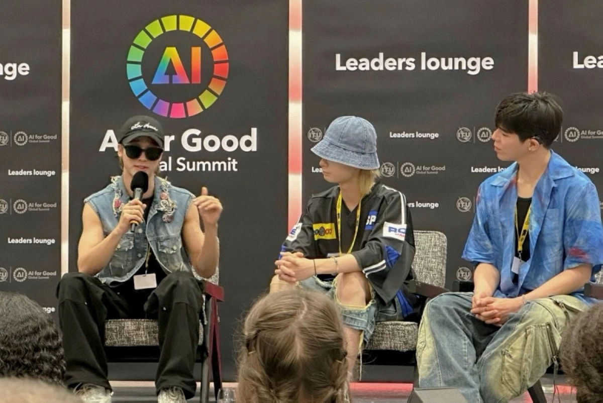 Big Ocean at the  AI for Good Global Summit 2025 (Photo from Big Ocean's X account) 