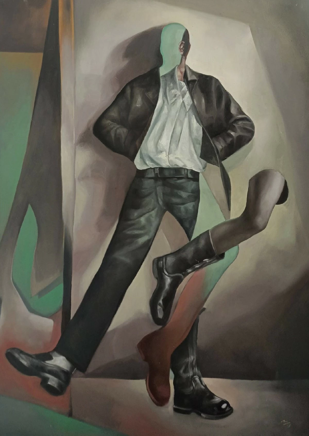 'REBEL WITHOUT A CAUSE,' oil on canvas, 44x60 inches, 2025