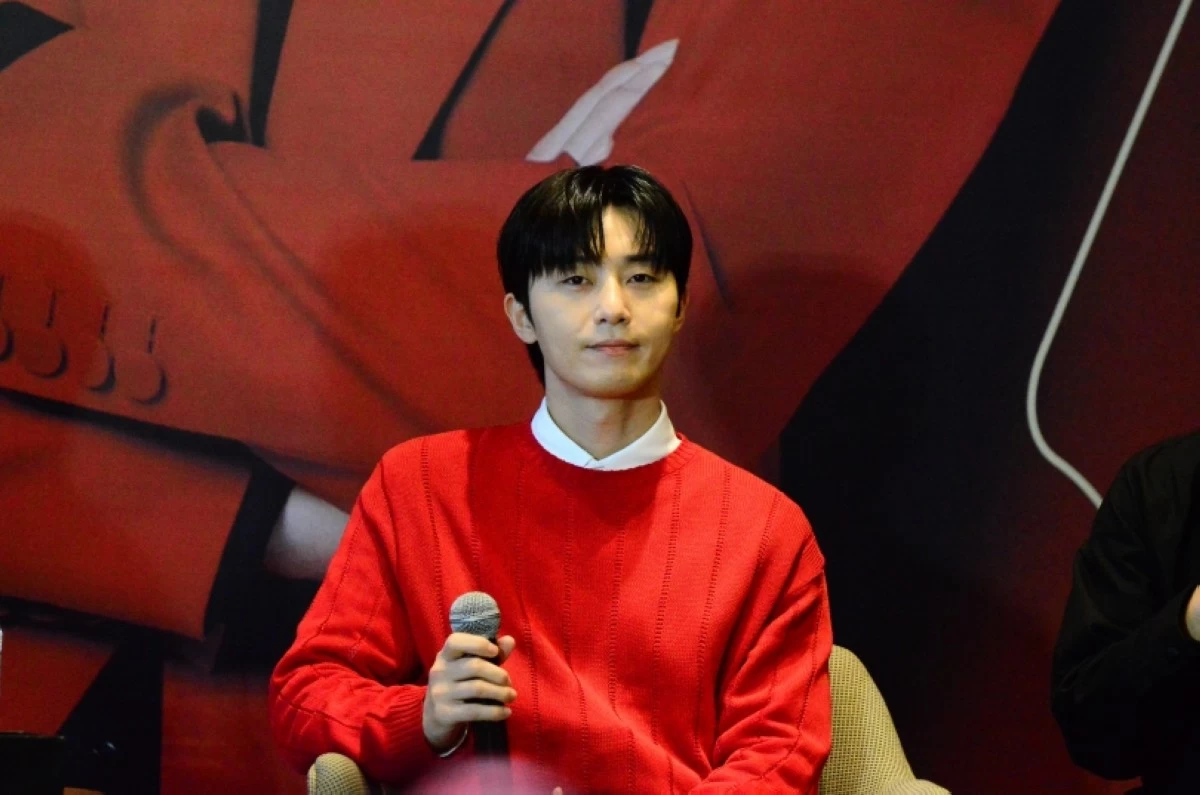 Korean star Park Seo Jun at the press conference for Century Tuna “Fit For Any Role: Park Seo Jun The Ultimate Fan Fest” on July 12 at the Marco Polo Ortigas Manila (Jonathan Hicap) 