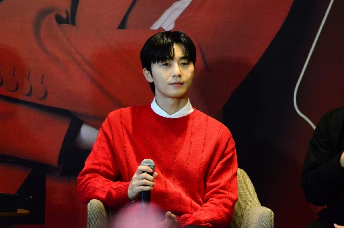 Korean star Park Seo Jun at the press conference for Century Tuna “Fit For Any Role: Park Seo Jun The Ultimate Fan Fest” on July 12 at the Marco Polo Ortigas Manila (Jonathan Hicap) 
