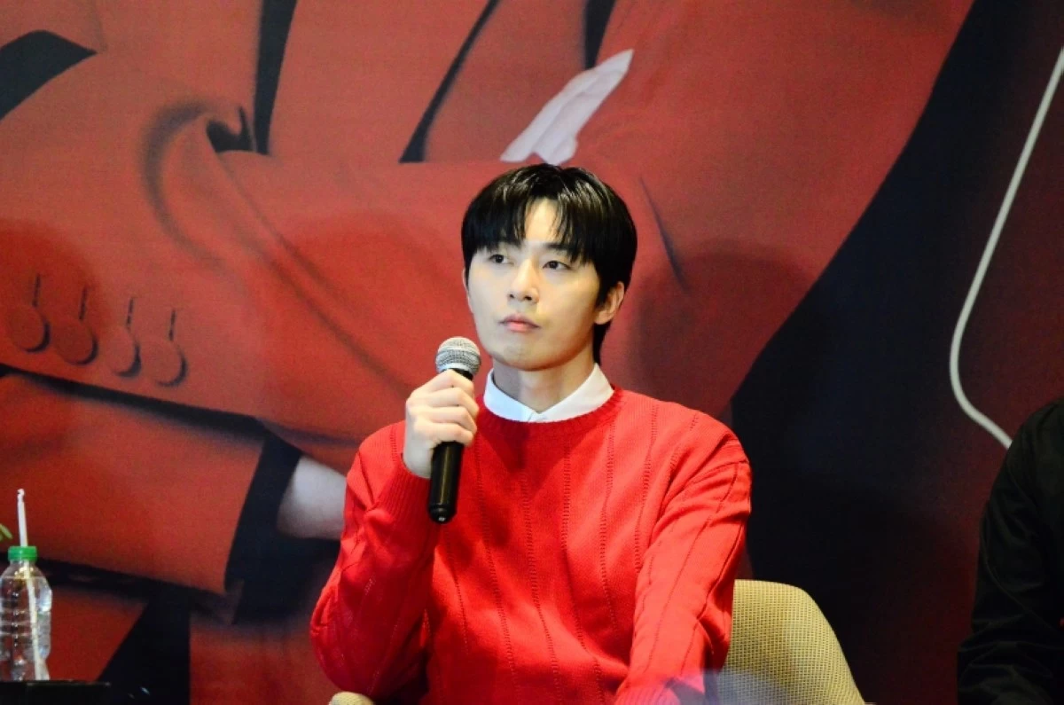 Korean star Park Seo Jun at the press conference for Century Tuna “Fit For Any Role: Park Seo Jun The Ultimate Fan Fest” on July 12 at the Marco Polo Ortigas Manila (Jonathan Hicap) 