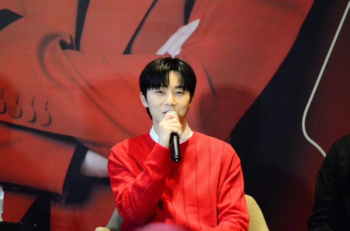 Korean star Park Seo Jun at the press conference for Century Tuna “Fit For Any Role: Park Seo Jun The Ultimate Fan Fest” on July 12 at the Marco Polo Ortigas Manila (Jonathan Hicap) 