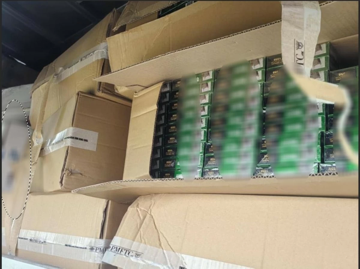 Various brands of smuggled cigarettes totaling 800 master cases seized during the buy-bust operation in Trece Martires on July 14 (Photo from PRO 4A)