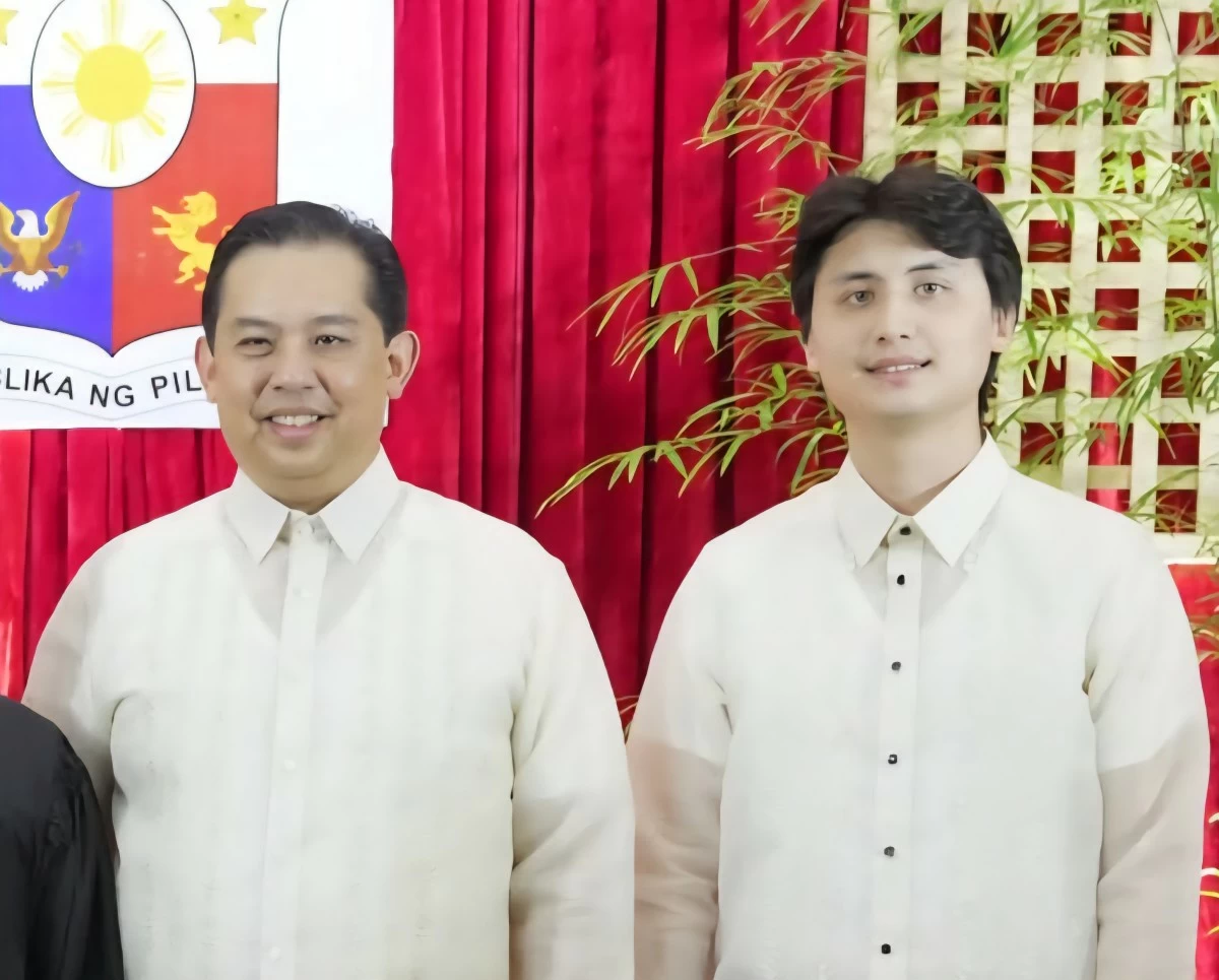 Leyte 1st district Rep. Martin Romualdez (left), Tingog Party-list Rep. Andrew Julian Romualdez (Facebook)