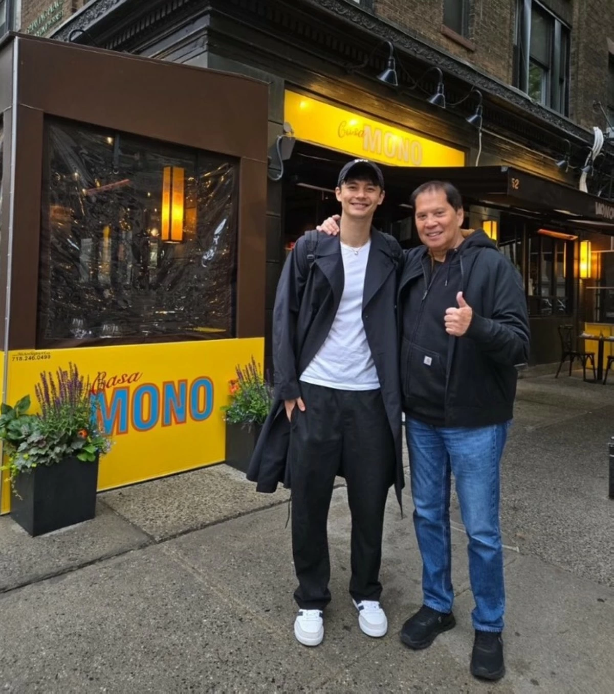 FAMILY PRIDE The Author with his son, Chef Turo