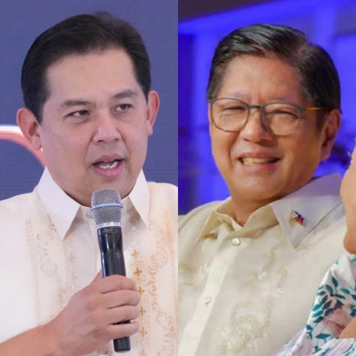 Leyte 1st district Rep. Martin Romualdez (left), President Ferdinand "Bongbong" Marcos Jr. (PPAB, Facebook)