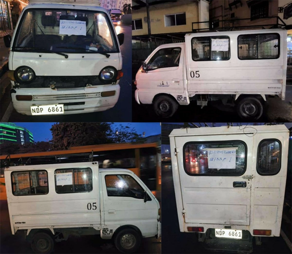 The recovered vehicle (Photo from Pasay City Police)
