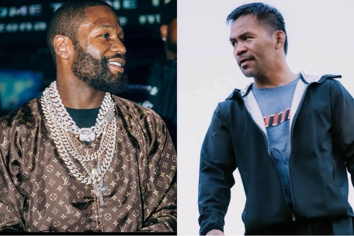 Floyd Mayweather Jr. and Manny Pacquiao (Mayweather and Pacquiao Facebook Pages)