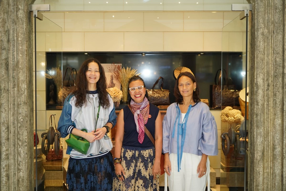 Photographer and designer Jo Ann Bitagcol, Design Center of the Philippines executive director Rhea Matute, and Fino founder Rose Ann Bautista