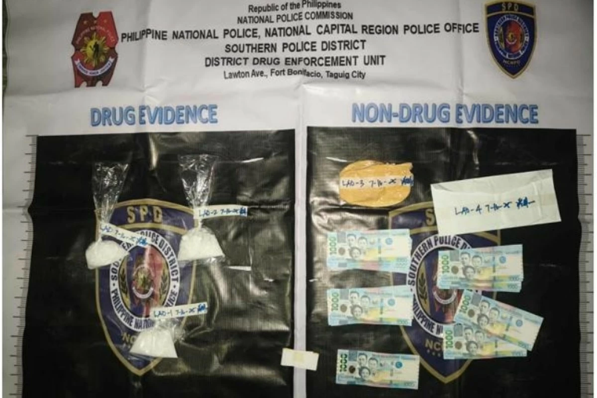 The shabu seized by the police in Taguig (Photo from SPD)