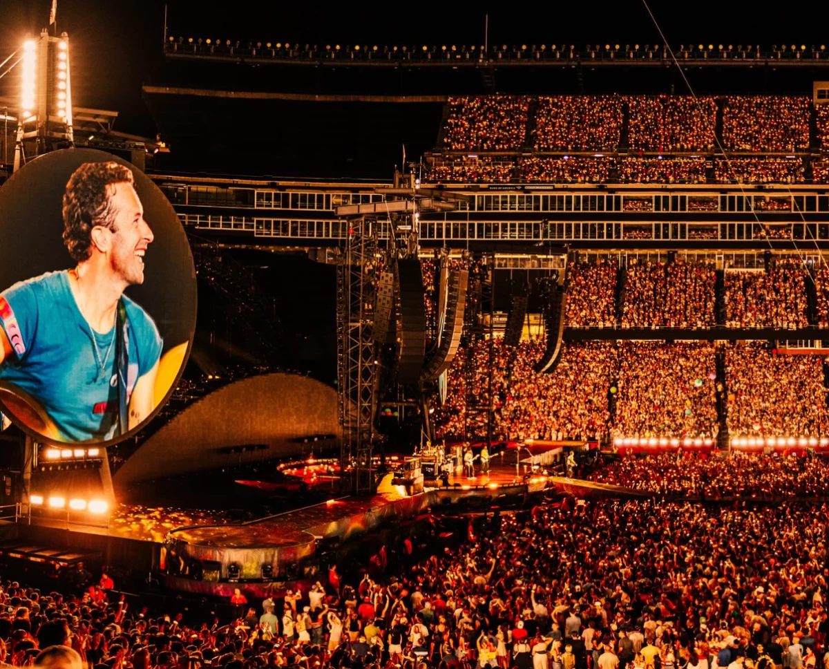 Coldplay in Massachusetts, USA on July 16. (Facebook)