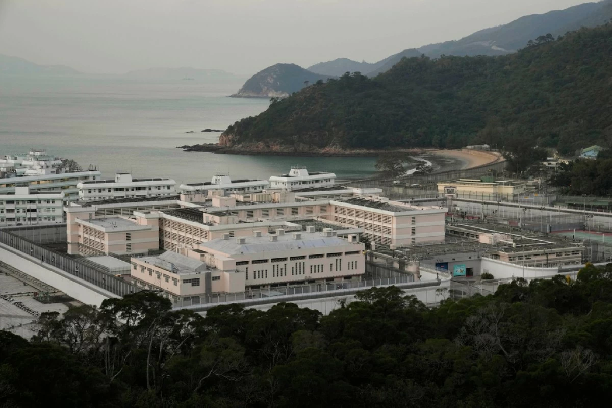 Exterior view of Shek Pik Prison is seen in Hong Kong, Jan. 19, 2022. (AP Photo/Kin Cheung), File)
