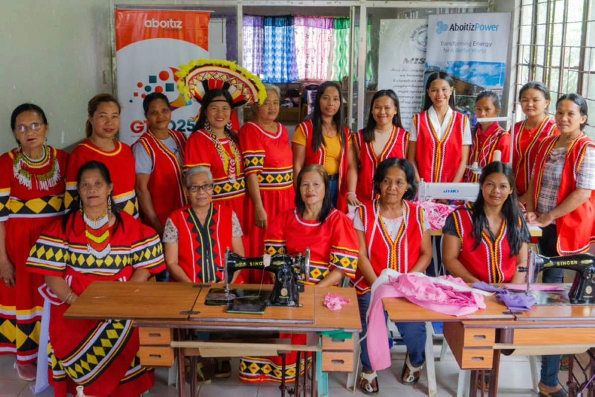 The culture-based sewing project for Guihean IP Women's Association in Bukidnon was one of the awardees in the CSR Guilds Awards 2025. Supported by Aboitiz Renewables, it aims to continue the tradition of sewing by making both traditional attire and everyday items like curtains, rugs, and sleepwear, helping turn their skills into a steady source of income.