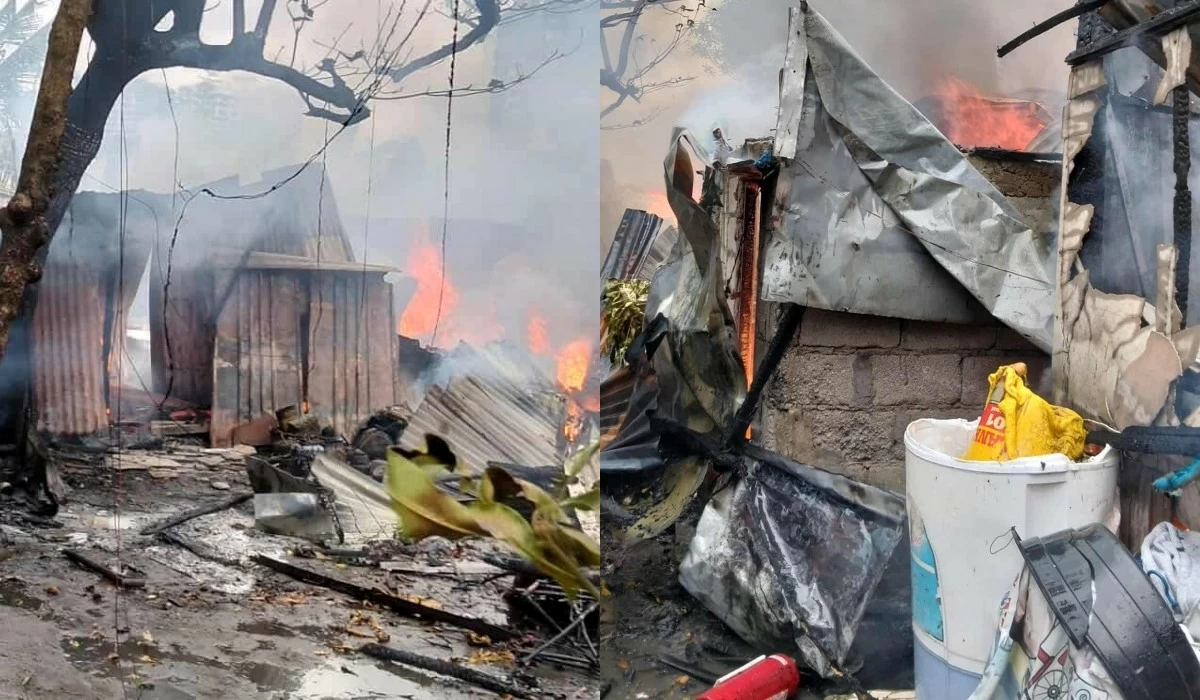 The fire in Barangay Ususan, Taguig on July 17 (Southside Fire and Rescue Team on Facebook) 