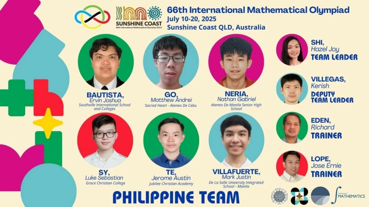 The Philippine team (Photo from Go for Gold: Philippine IMO Team) 