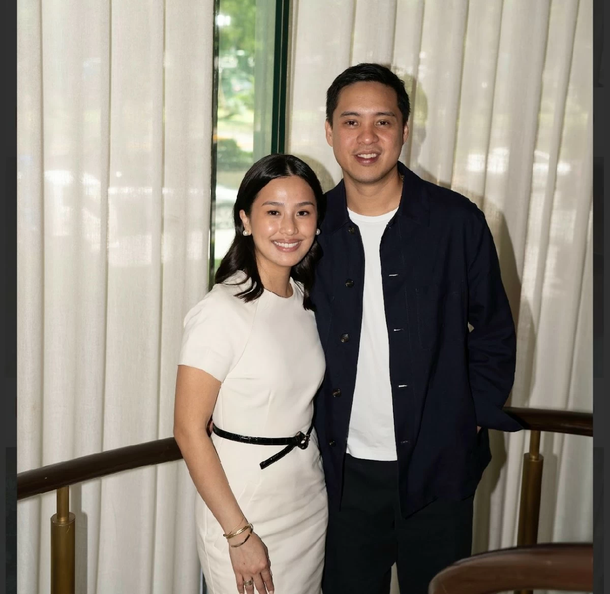 Newlyweds Carmela and Amado Fores.