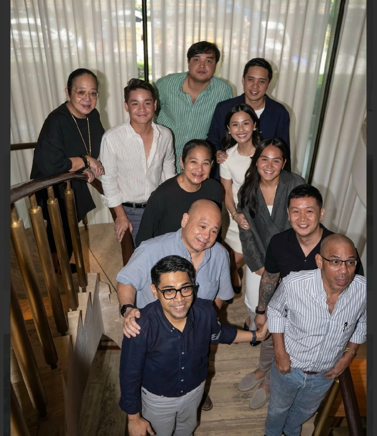 Two generations of the Araneta-Fores family, along with Edgar Caper and Chef Jorge Mendez of CIBO. 