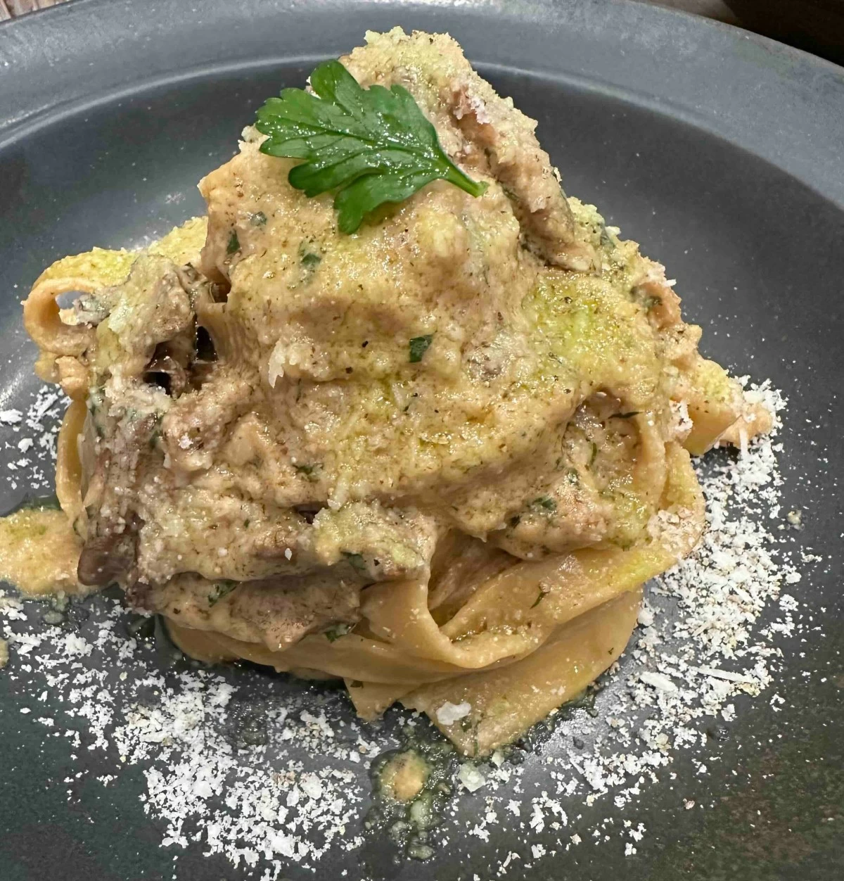 Tagliatelle Porcini with Blue Cheese