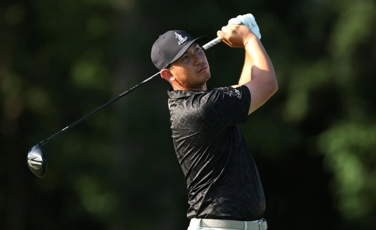 Rico Hoey remains atop the leaderboard after three rounds at the Barracuda Championship. (File Photo/Rico Hoey Instagram)