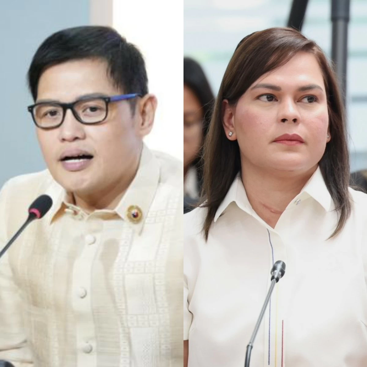 Zambales 1st district Rep. Jay Khonghun (left), Vice President Sara Duterte (PPAB)