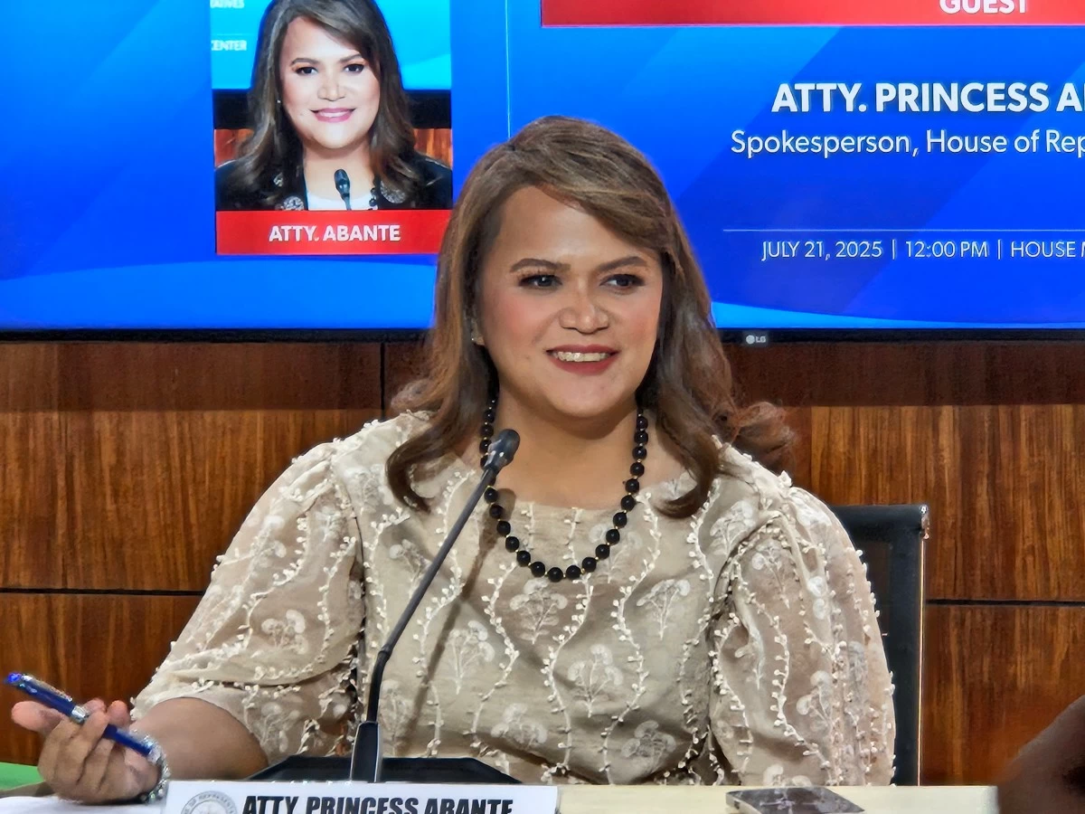 House of Representatives Spokesperson Princess Abante (Ellson Quismorio/ MANILA BULLETIN)