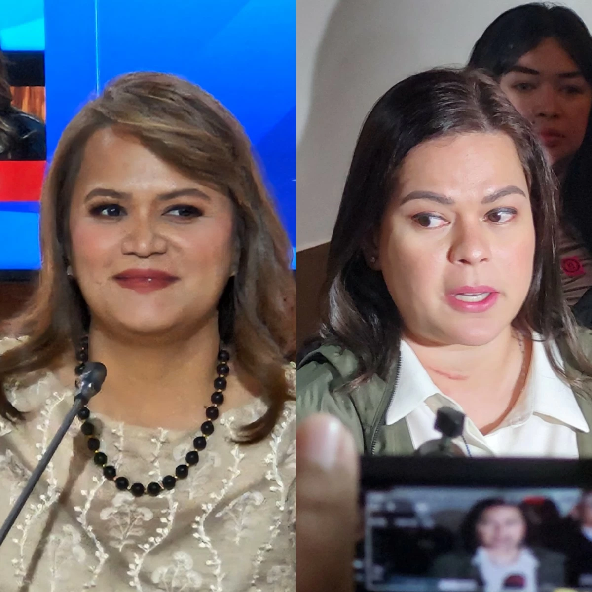 House of Representatives Spokesperson Princess Abante (left), Vice President Sara Duterte (Ellson Quismorio/ MANILA BULLETIN)