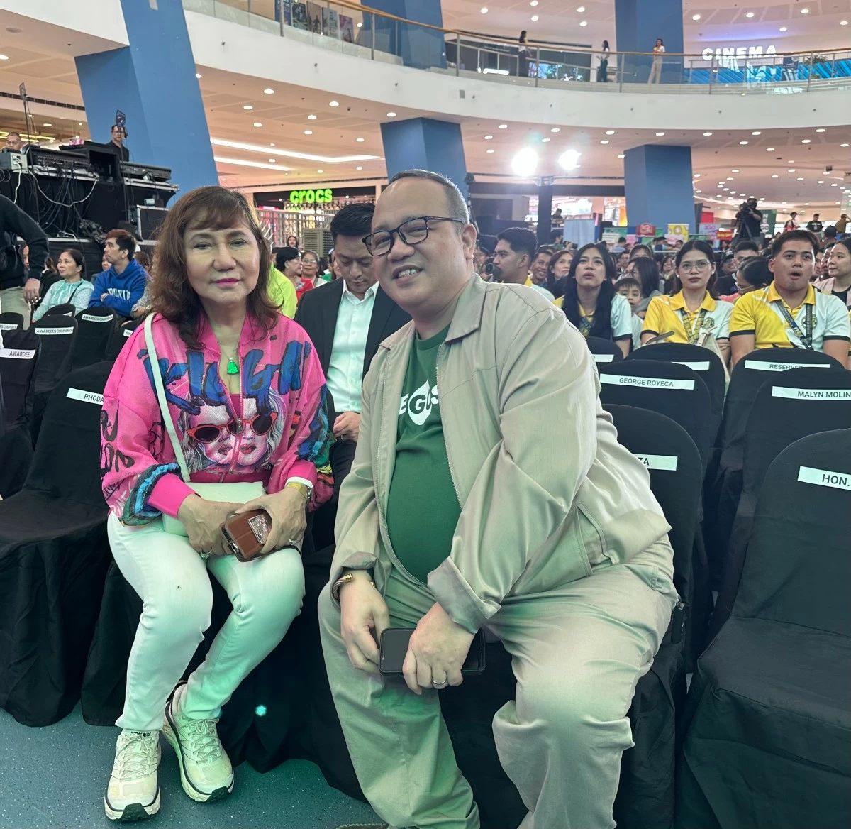 Maye Yao with a friend