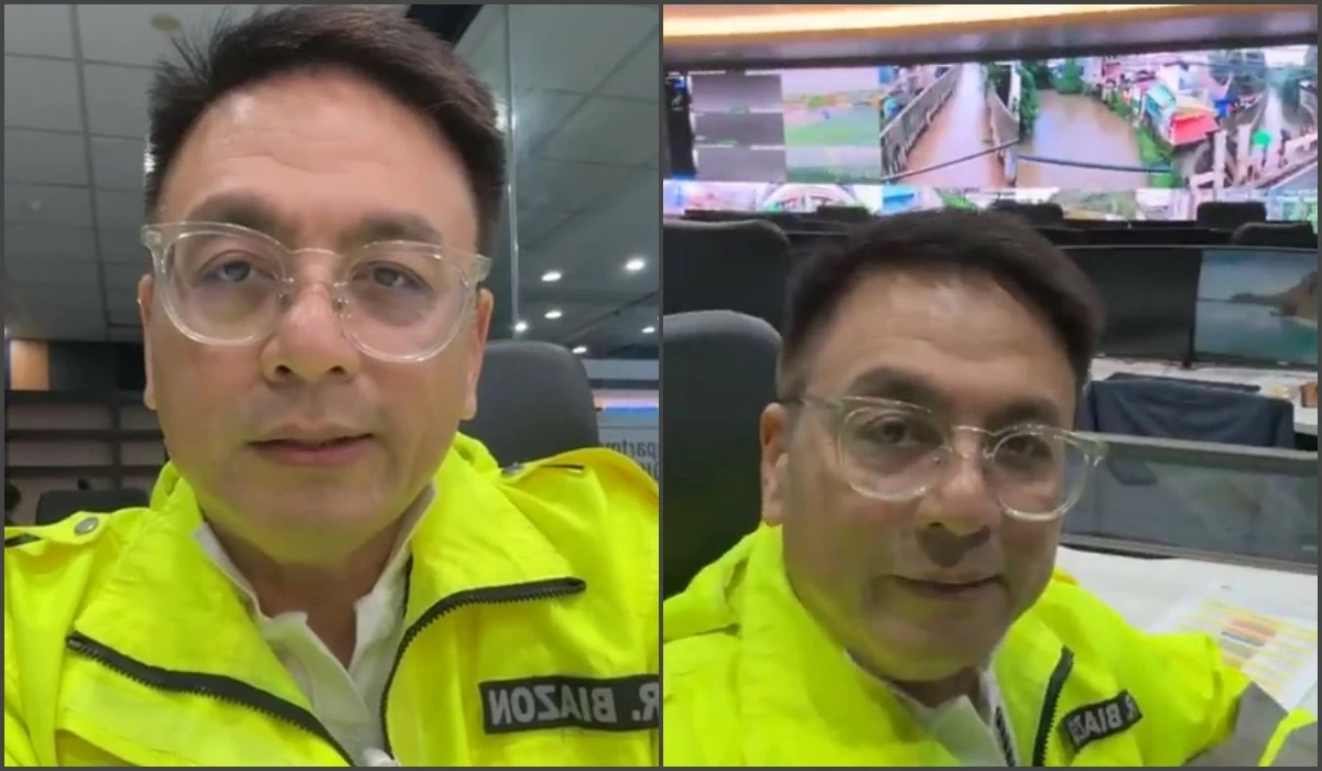 Mayor Ruffy Biazon doing a live broadcast from the Muntinlupa Operations Center (Screenshots from Mayor Ruffy Biazon's video) 